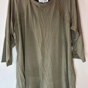 Olive Green Women's Top
